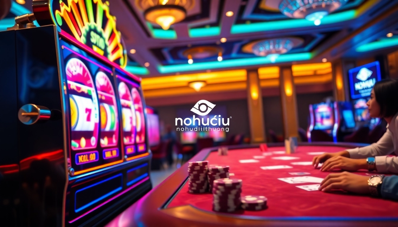 Win big at the nohudoithuong slots with vibrant lights and exciting gameplay.