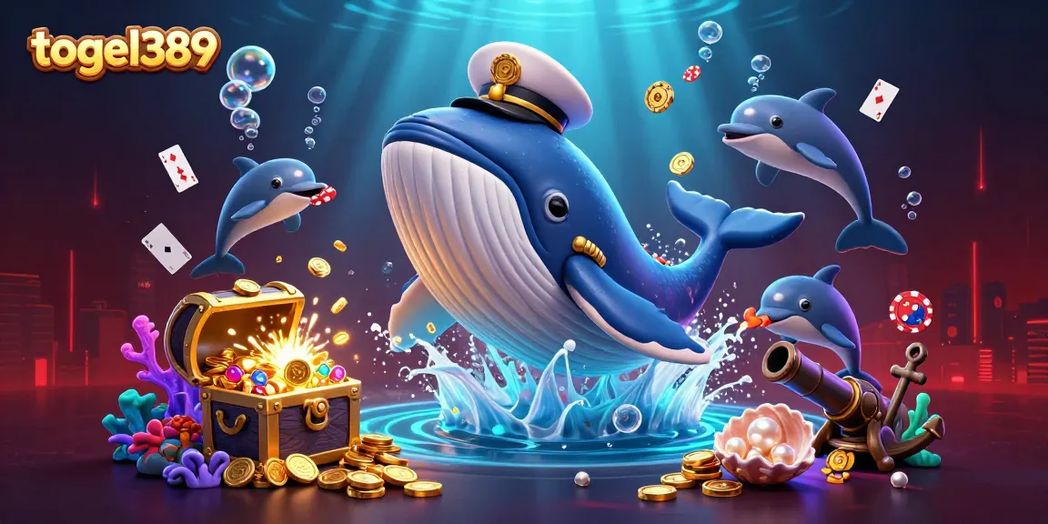 Boost your luck with togel389 in this vibrant casino-themed underwater scene.
