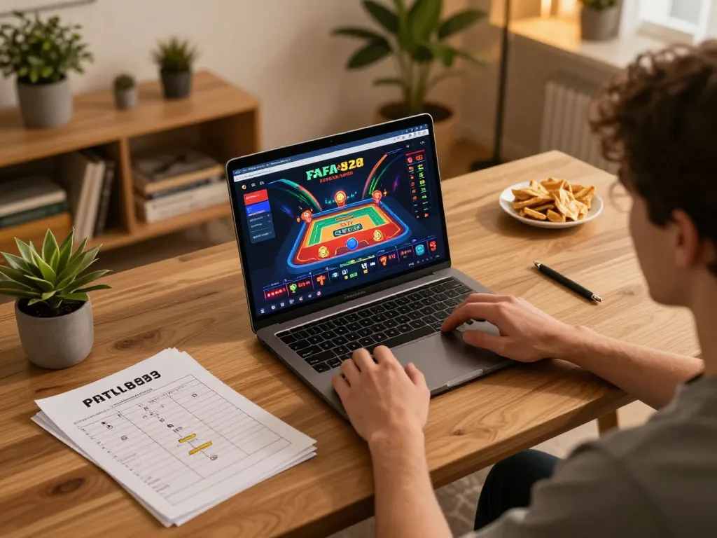 Engaging online gaming experience at FAFA 828 with a player focused on live dealer gameplay, demonstrating strategic betting practices.