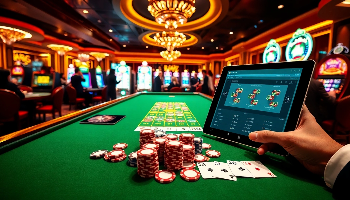 Players engaging at the 88aa casino table with colorful chips and immersive gambling experience.