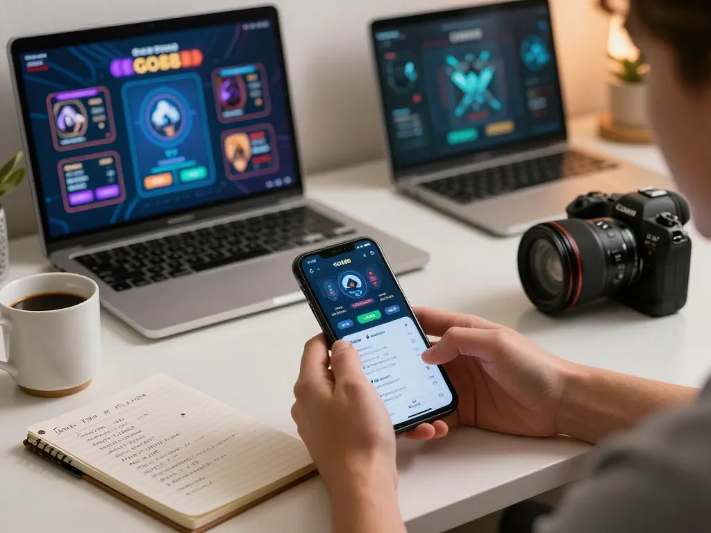 Enjoy lively mobile gaming with GO88 app in a cozy home setup, showcasing sustainable gambling.