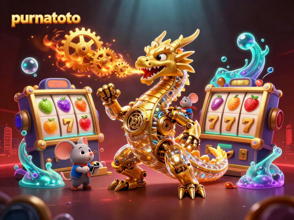 Permainan slot gacor purnatoto dengan naga dan detail yang menarik untuk pengalaman kasino yang mendebarkan.