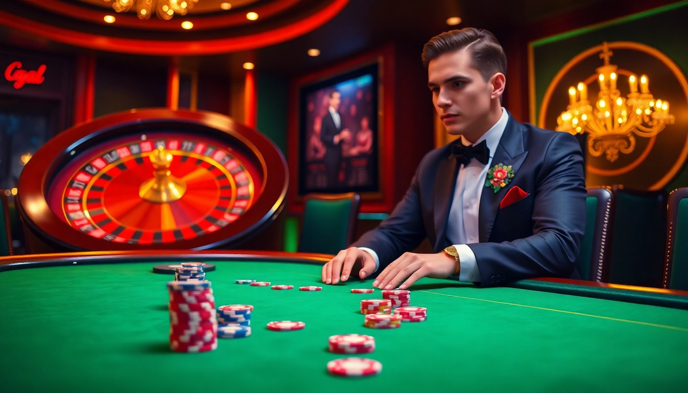 SODO66 poker player enjoying a high-stakes game at an elegant casino table.
