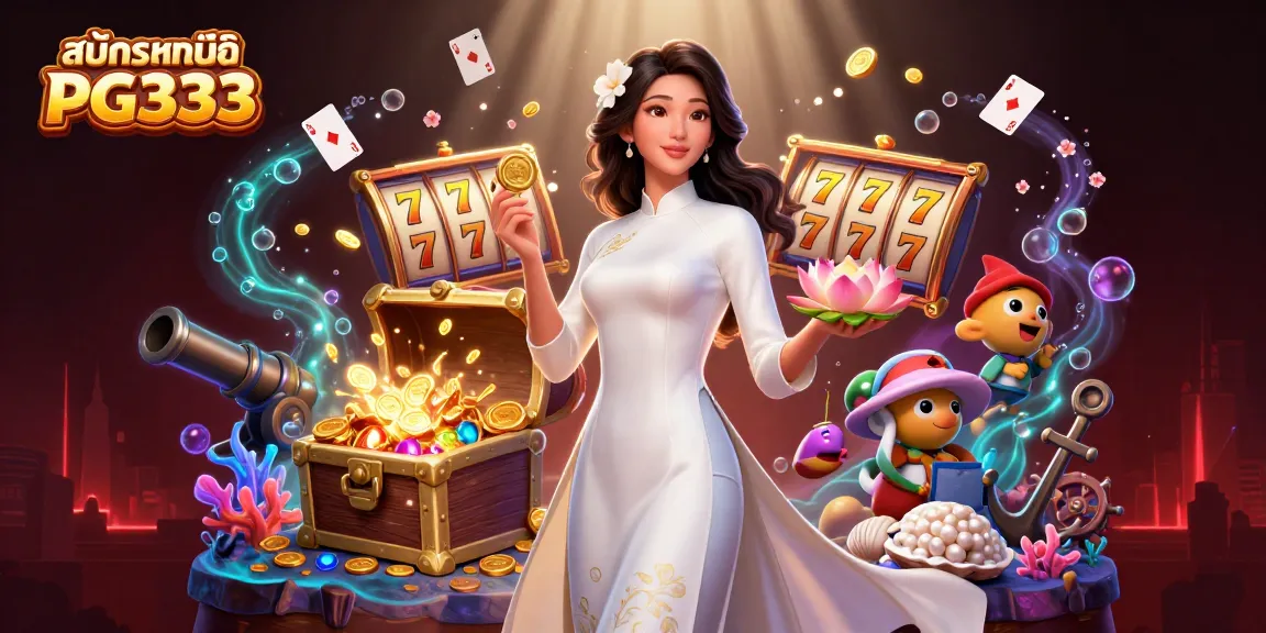 Joinสมัครสมาชิก PG333 for thrilling casino action with elegant designs and vibrant gameplay.