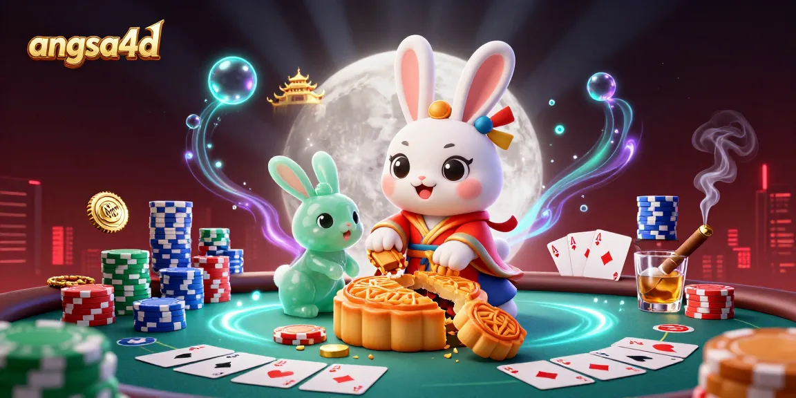 Engage with angsa4d through a vibrant lunar casino scene featuring winning poker chips and a moon rabbit.