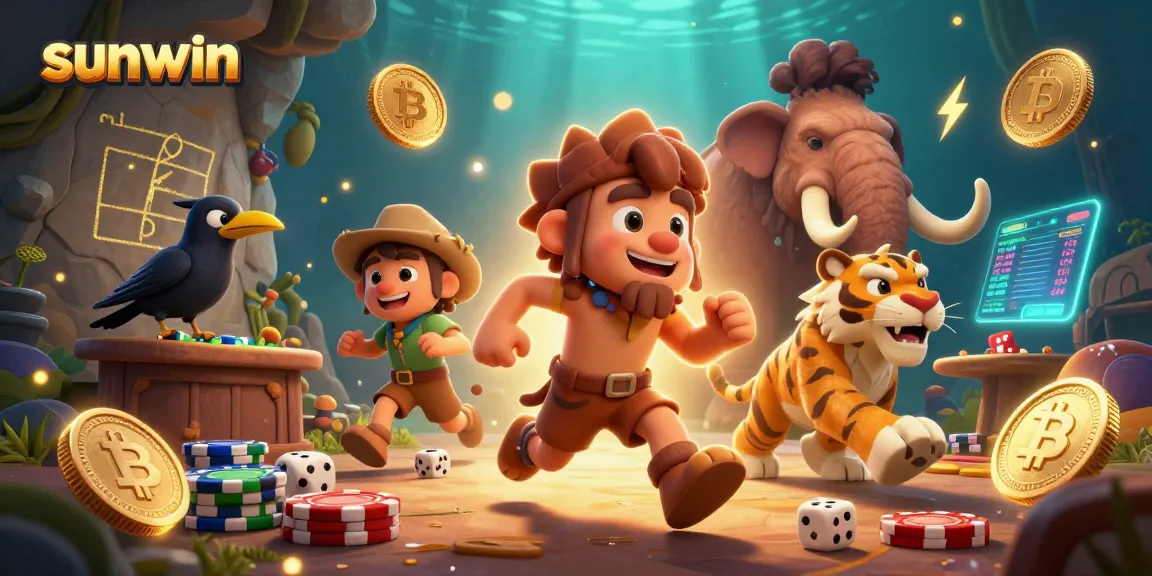 Experience exciting games at sunwin with dynamic 3D casino characters and crypto elements.
