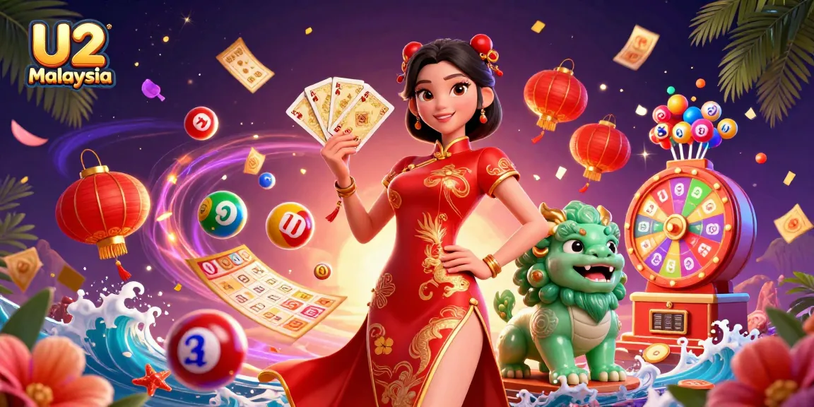 Win big at U2 Malaysia with stunning casino themes, golden cards, and vibrant lottery balls.