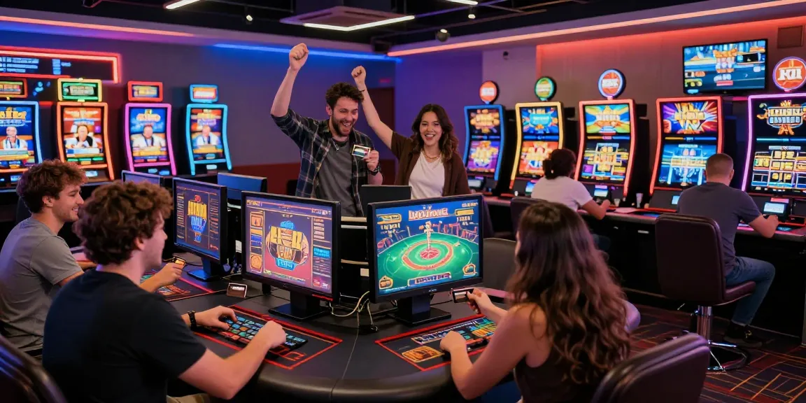 Players enjoying credit card transactions at an online casino from https://alsbury.co.uk/ in a vibrant gaming atmosphere.