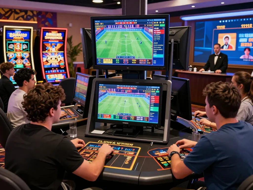 Engaging players enjoying their experience at the TV88 top online casino with vibrant visuals and real-time betting.