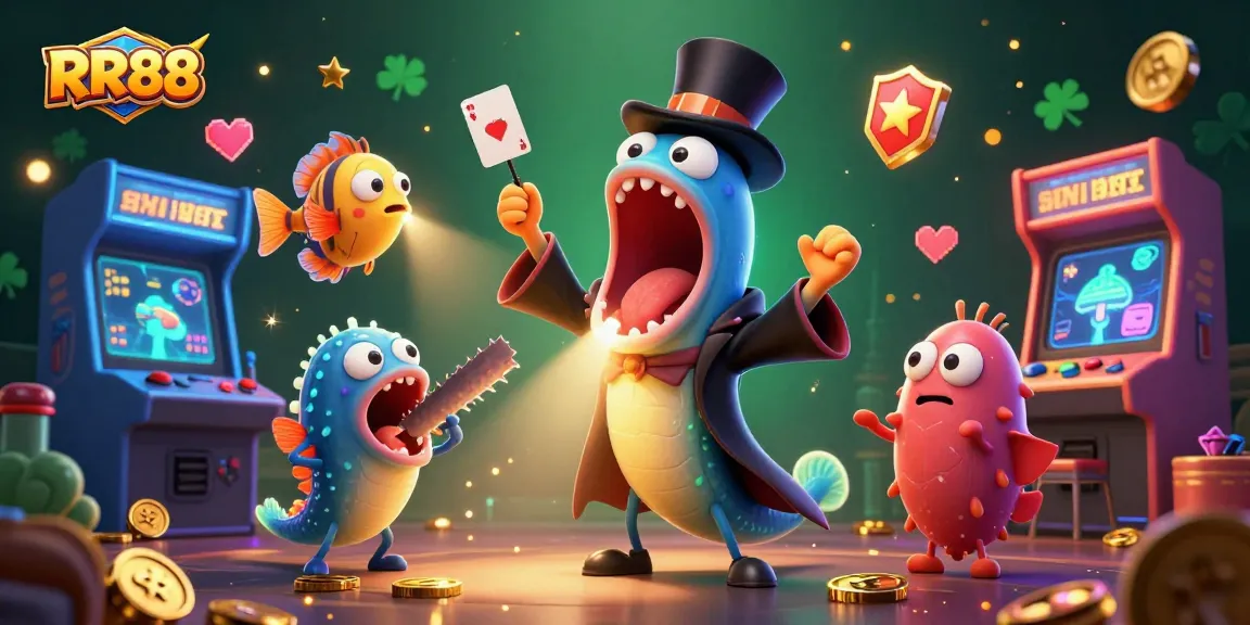 Experience thrilling gameplay at RR88 with a vibrant underwater casino scene featuring unique sea creatures.