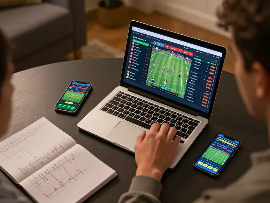 Experience thrilling sports betting on sc88.charity with live odds displayed on a laptop.
