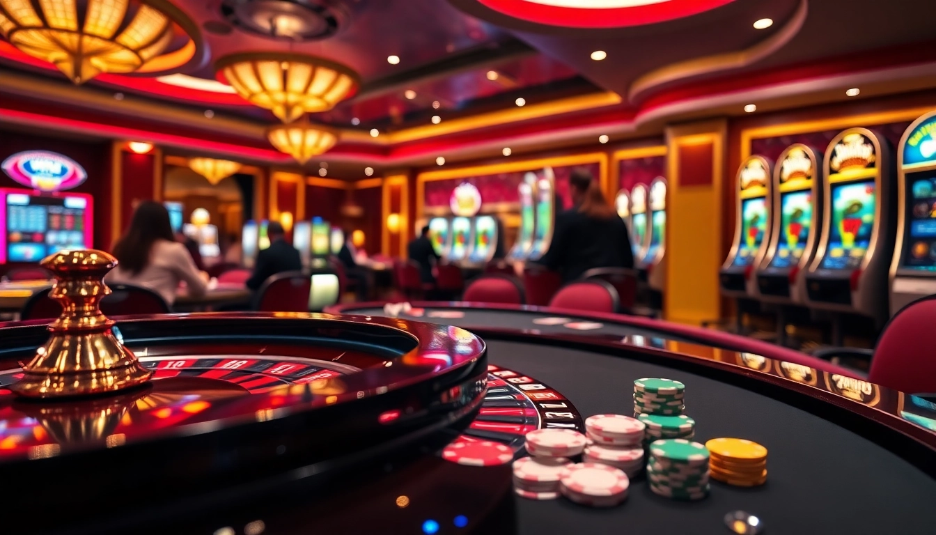 Experience the thrill of betting at VN88pro's luxurious casino table with poker chips and a roulette wheel.