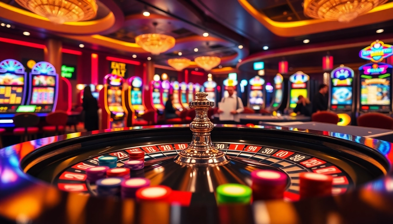 Players enjoying an exciting game at the roulette table inspired by https://rr88c.org/, showcasing vibrant casino elements.