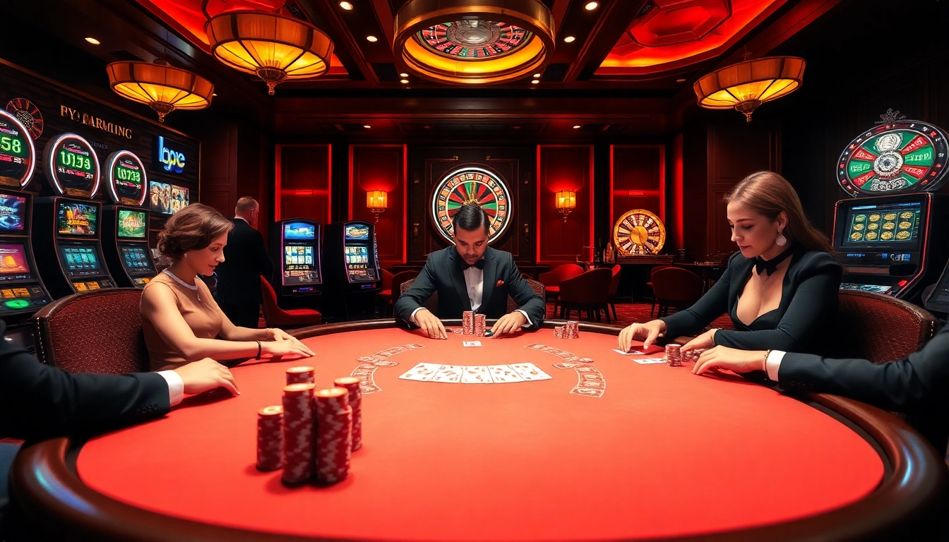 Engaging poker scene at i9bett.cn.com showcasing vibrant gameplay and luxury casino elements.