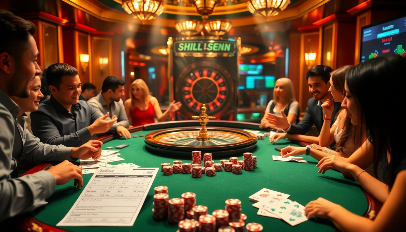 Enjoying the excitement at a lương sơn tv casino with vibrant poker games and immersive atmosphere.