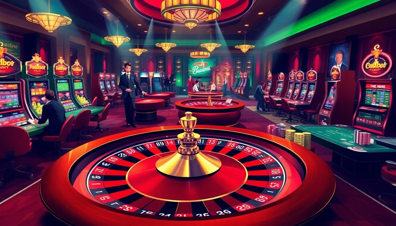 KQBD - Engaging casino scene showcasing roulette, poker tables, and thrilling gameplay.