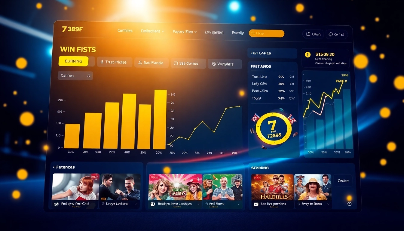 Engaging online betting interface showcasing 789f games and user features.