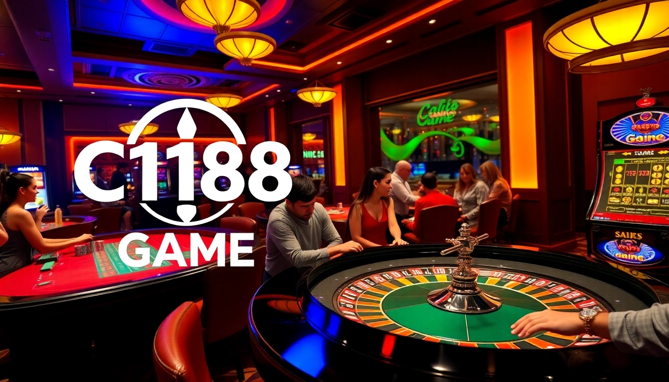 Experience the excitement of C168 GAME with players gambling at vibrant casino tables.