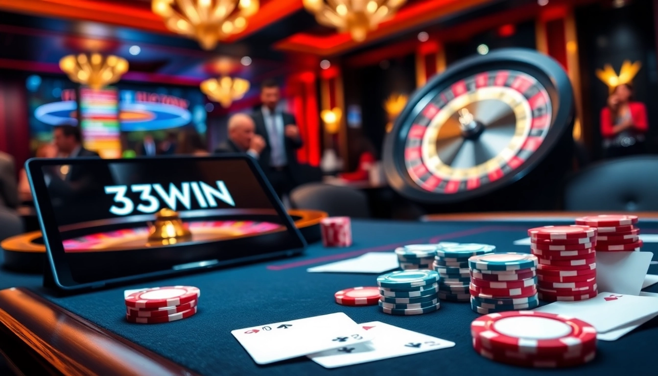Experience the thrill of winning at 33WIN with an exciting casino atmosphere.